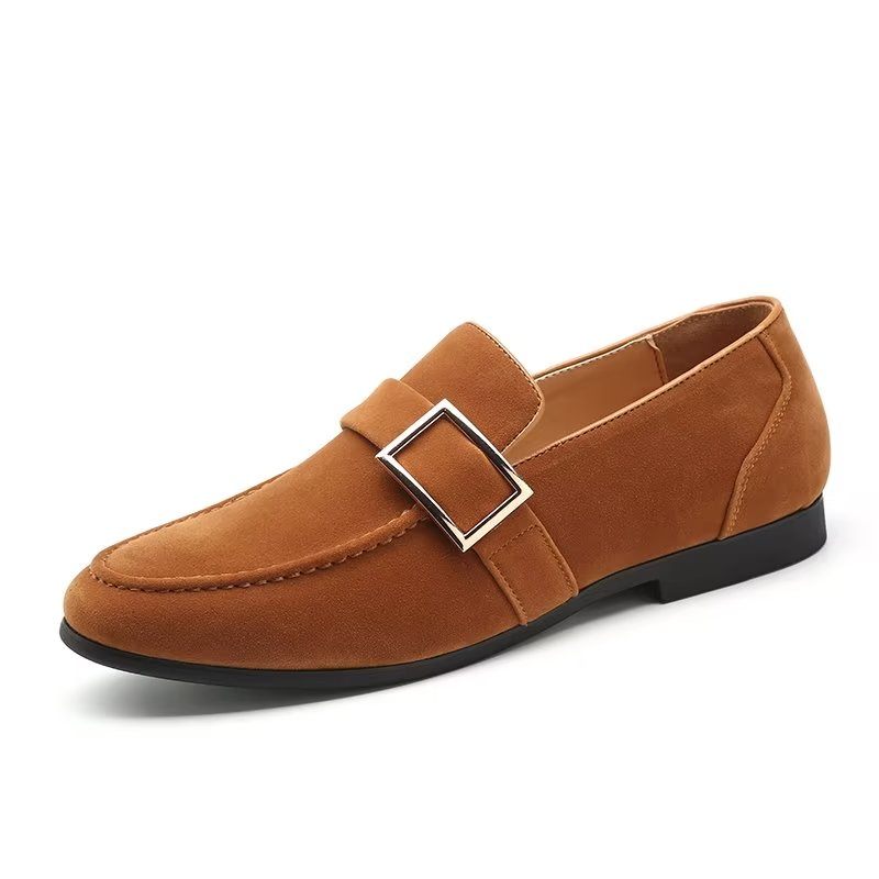 Herren-loafer Modische Geprägte Slip-on-loafer - Braun