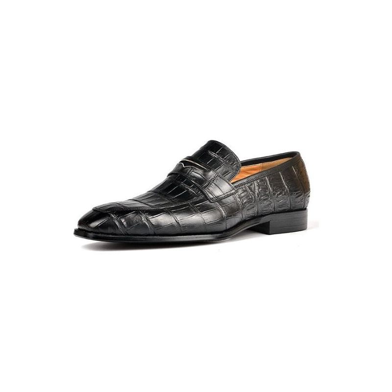 Herren-loafer Modische Penny-loafer Mit Exquisiter Krokodilstruktur