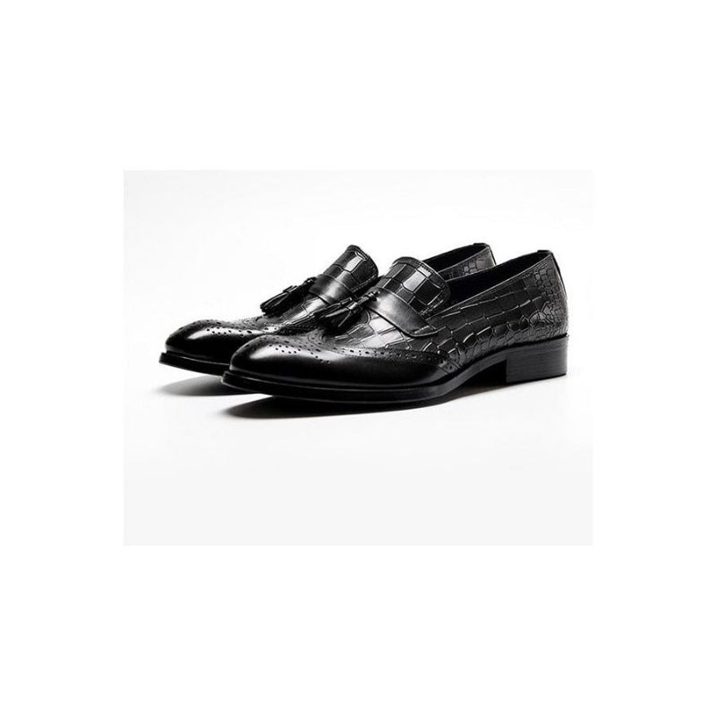 Herren-loafer Vintage-quasten-brogue-kleiderschuhe