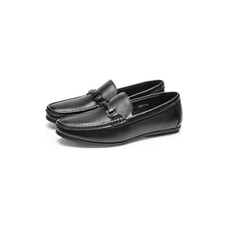 Herren-loafer Von Weavingluxe Zum Hineinschlüpfen Aus Leder - Schwarz 1