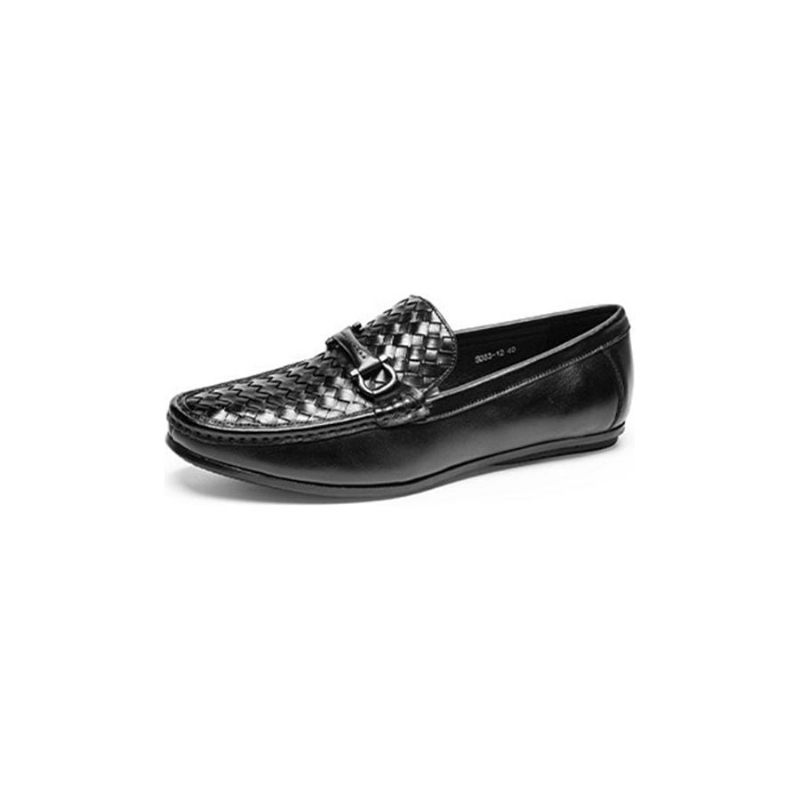 Herren-loafer Von Weavingluxe Zum Hineinschlüpfen Aus Leder - Schwarz 2