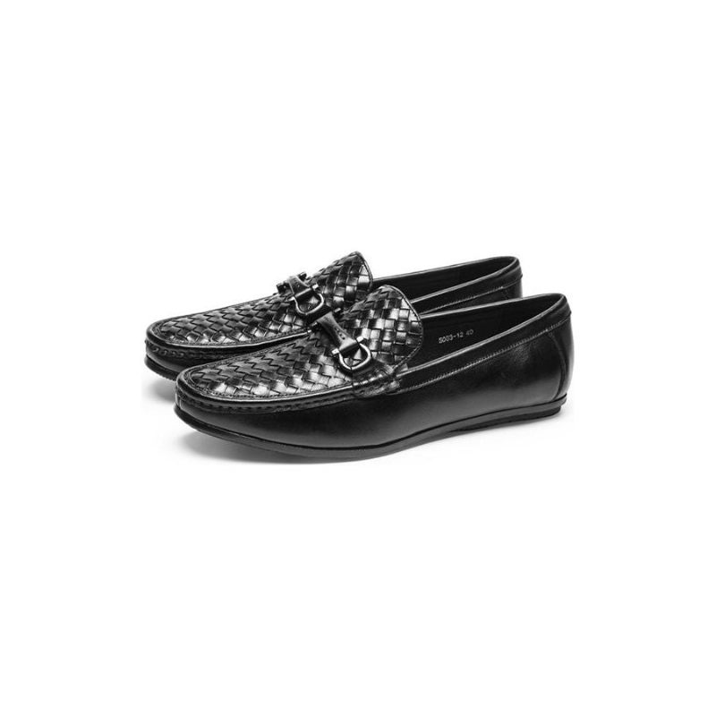 Herren-loafer Von Weavingluxe Zum Hineinschlüpfen Aus Leder - Schwarz 2