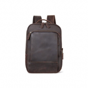 Herren-rucksäcke Vintage-luxus-leder-laptop-reise-tagesrucksack