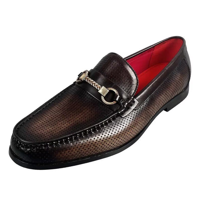 Herren-slipper Elegante Slip-on-slipper Aus Echtem Leder