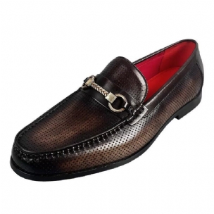 Herren-slipper Elegante Slip-on-slipper Aus Echtem Leder