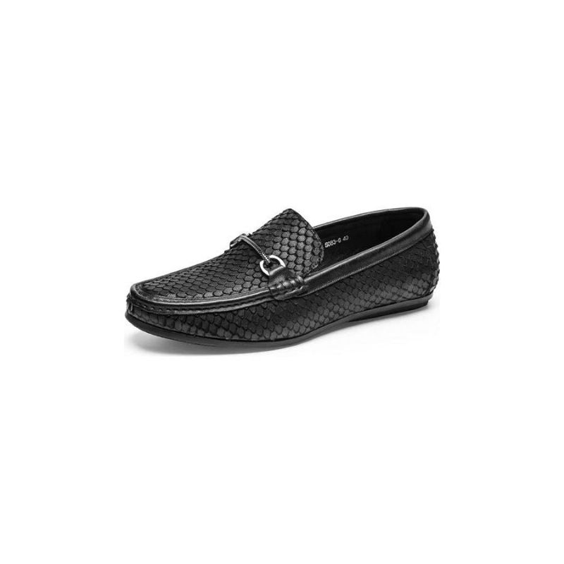 Herren-slipper Exotische Slip-on-loafer Mit Metallkappe