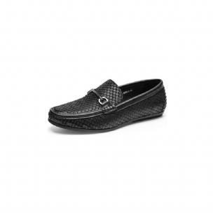 Herren-slipper Exotische Slip-on-loafer Mit Metallkappe