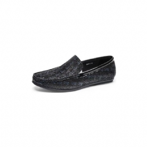 Herren-slipper Exotische Slip-on-loafer Mit Metallkappe