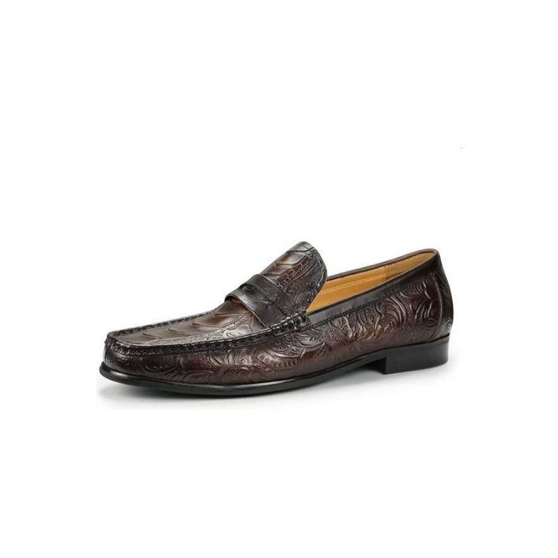 Herren-slipper Exotische Slip-on-loafer Mit Metallkappe