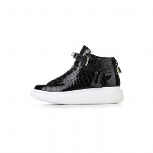 Herren-sneaker Luxuriöse Crocemboss-high-top-designer-sneaker