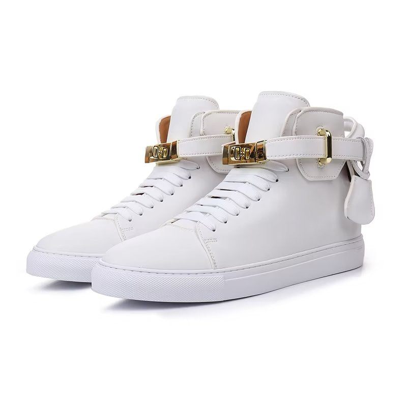 Herren-sneaker Metallic Elegance High Tops - Weiß