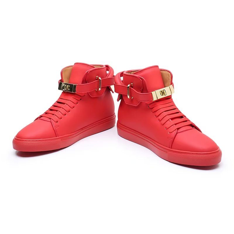 Herren-sneaker Metallic Elegance High Tops - Rot