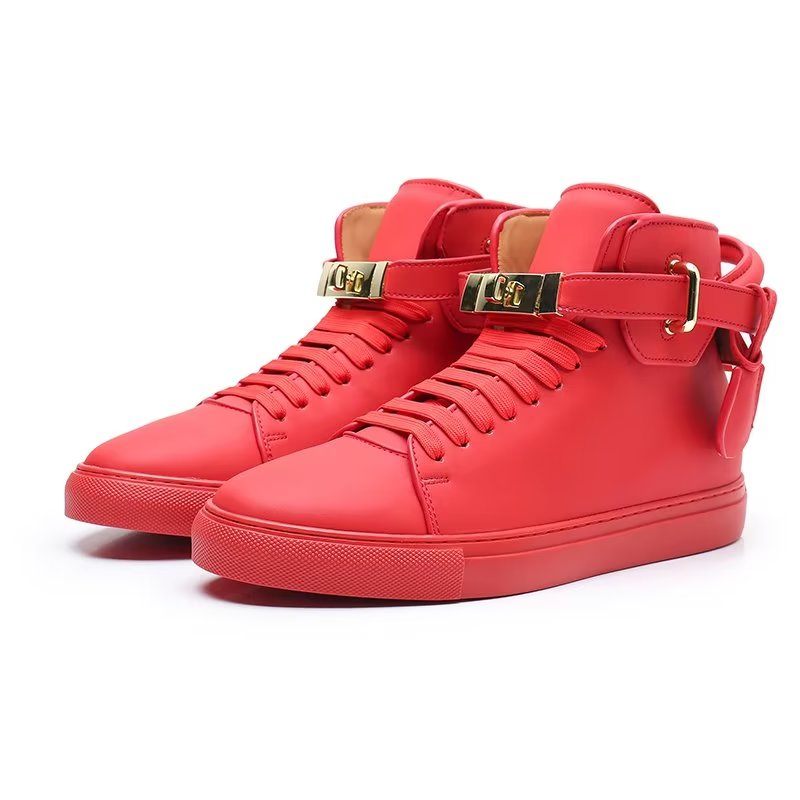 Herren-sneaker Metallic Elegance High Tops - Rot