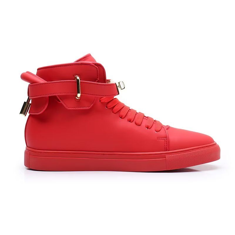 Herren-sneaker Metallic Elegance High Tops - Rot