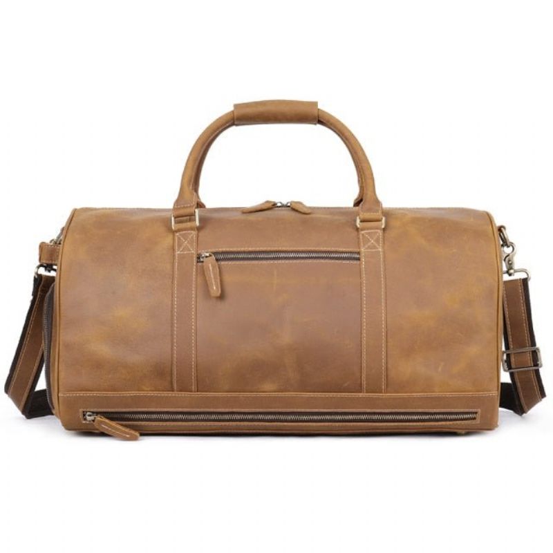 Herren Umhängetaschen Deluxe Retro Leder Reißverschluss Reise Messenger-tasche