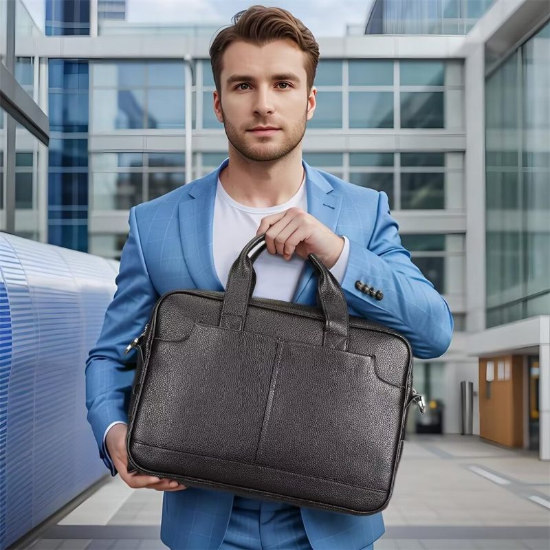 Herren-umhängetaschen Distinguierte Gentleman-ledertasche - Schwarz1