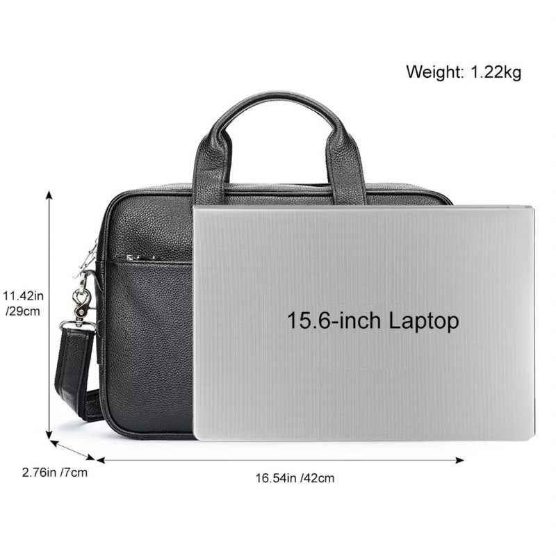 Herren-umhängetaschen Distinguierte Gentleman-ledertasche - Schwarz1