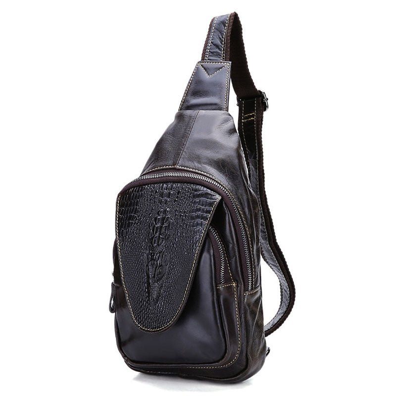 Herren Umhängetaschen Elegante Sling Messenger-tasche - Kaffee