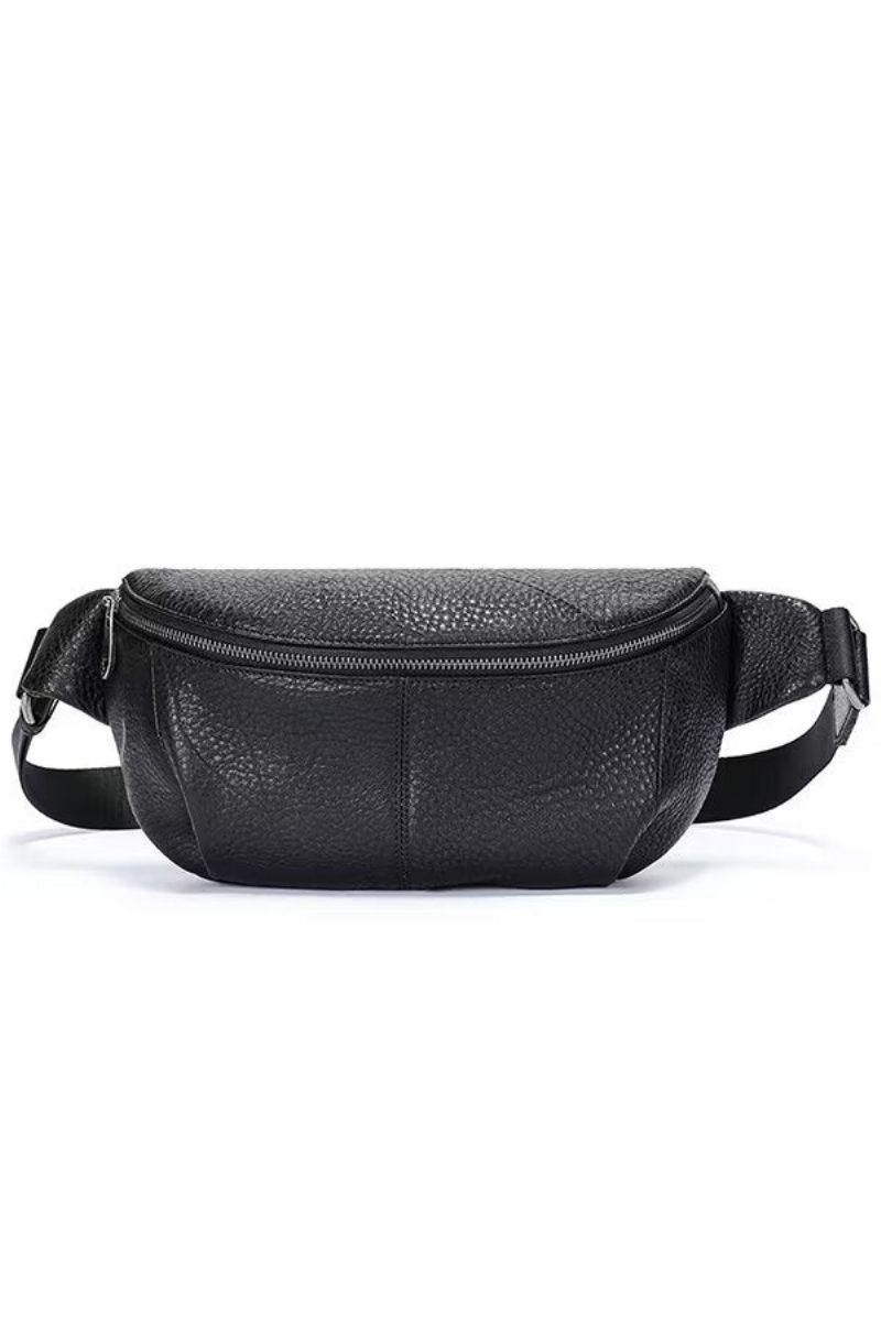 Herren Umhängetaschen Elite Explorer Ledertasche - Schwarz