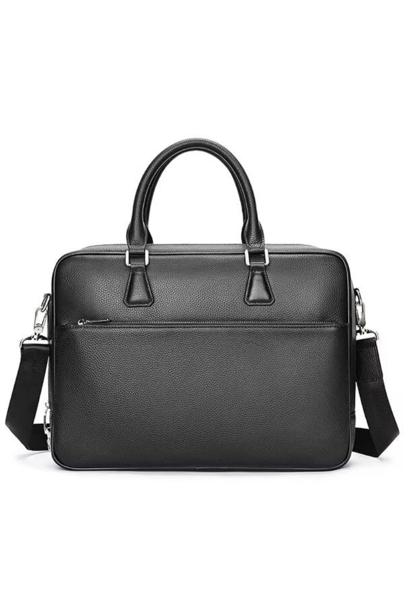 Herren Umhängetaschen Executive Elite Ledertasche - Schwarz