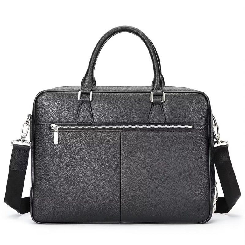 Herren Umhängetaschen Executive Elite Ledertasche - Schwarz