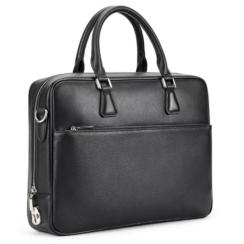 Herren Umhängetaschen Executive Elite Ledertasche - Schwarz