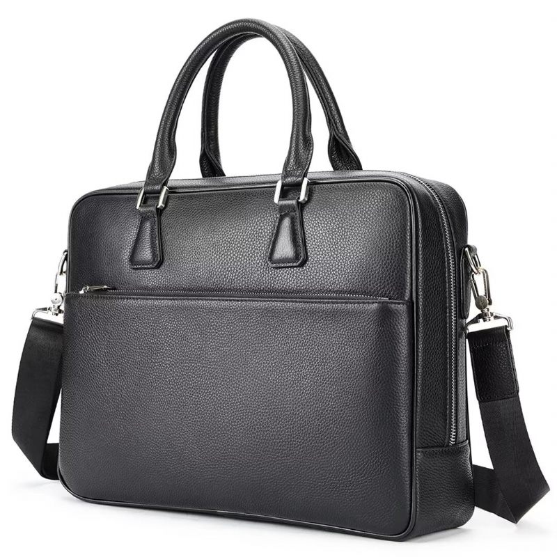 Herren Umhängetaschen Executive Elite Ledertasche - Schwarz