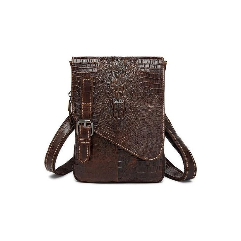 Herren Umhängetaschen Leder Box Messenger-tasche