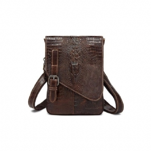 Herren Umhängetaschen Leder Box Messenger-tasche