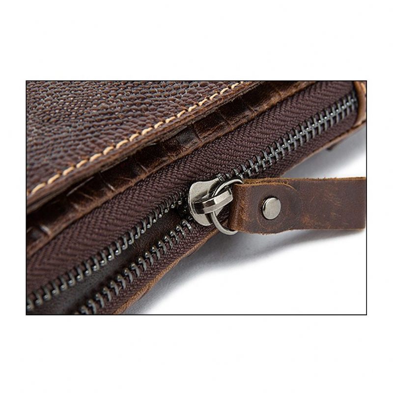 Herren Umhängetaschen Leder Box Messenger-tasche - Kaffee