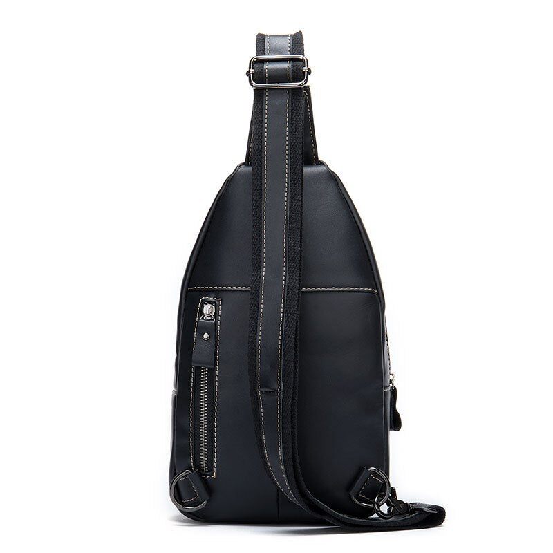 Herren Umhängetaschen Luxus Krokodilleder Reißverschluss Sling Messenger-tasche - Schwarz