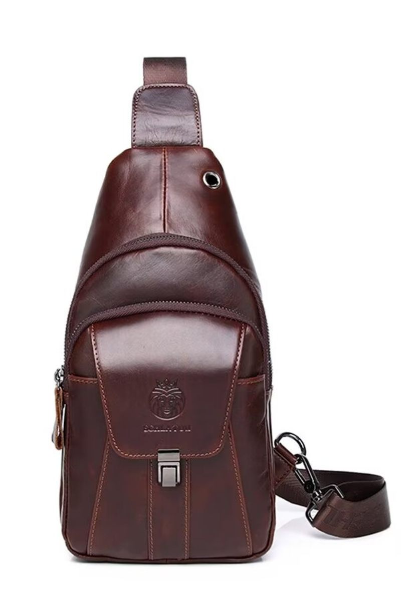 Herren Umhängetaschen Metropolitan Leather Journey Tote - Schwarz