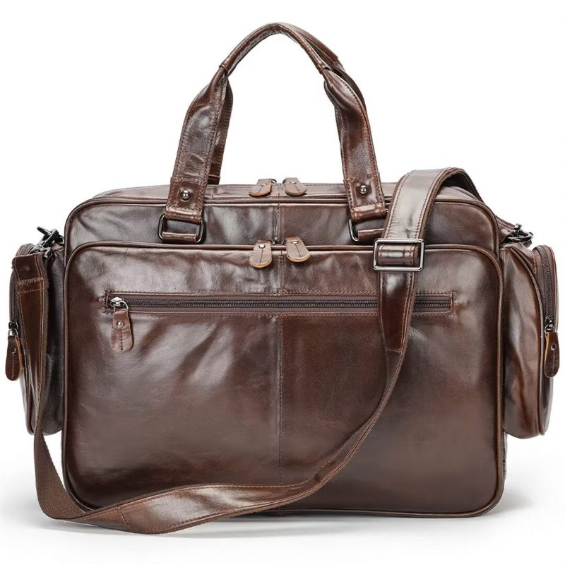 Herren Umhängetaschen Metropolitan Maverick Ledertasche - Kaffee