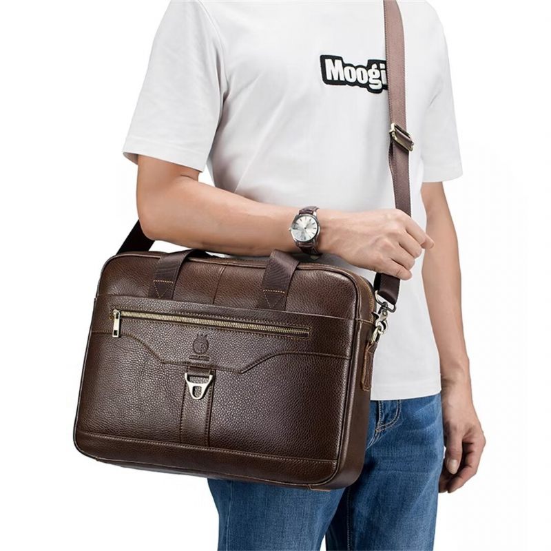 Herren Umhängetaschen Metropolitan Prestige Ledertasche - Braun