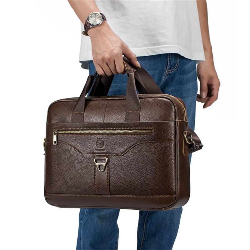 Herren Umhängetaschen Metropolitan Prestige Ledertasche - Braun