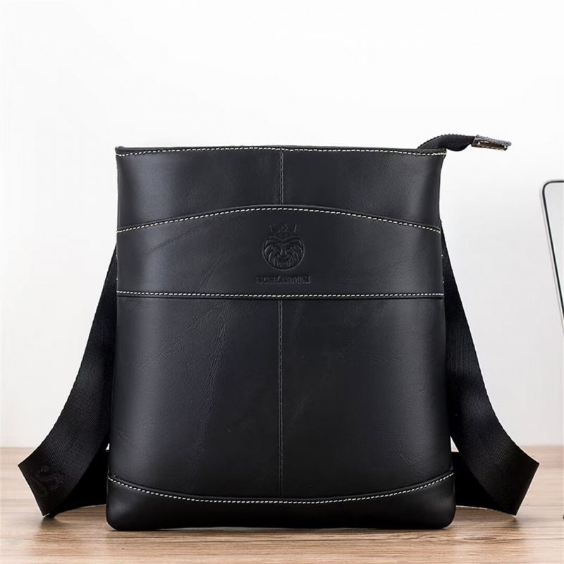 Herren Umhängetaschen Royal Roadster Ledertasche - Schwarz