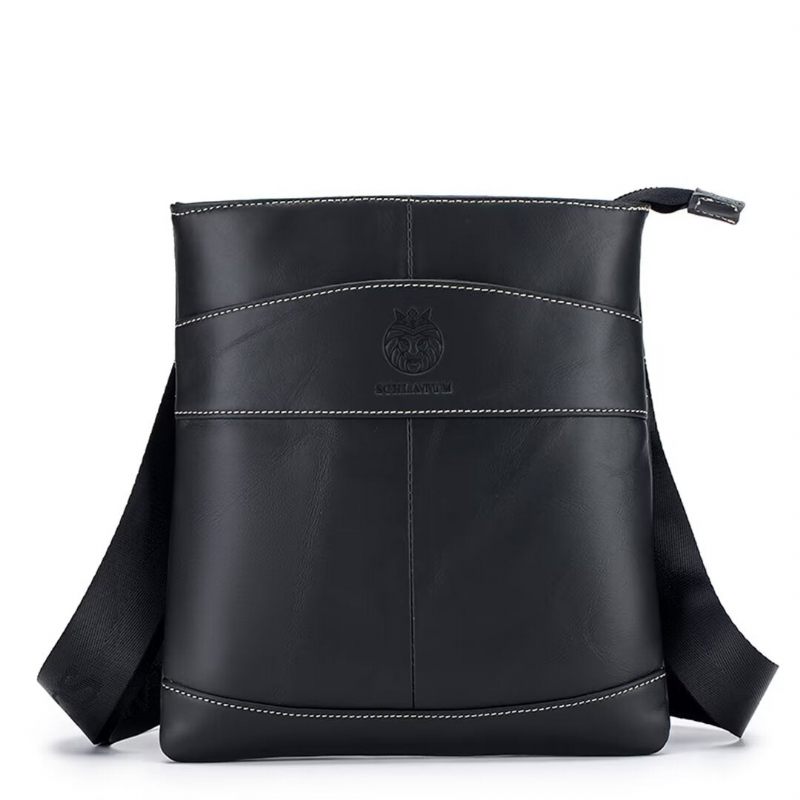 Herren Umhängetaschen Royal Roadster Ledertasche - Schwarz