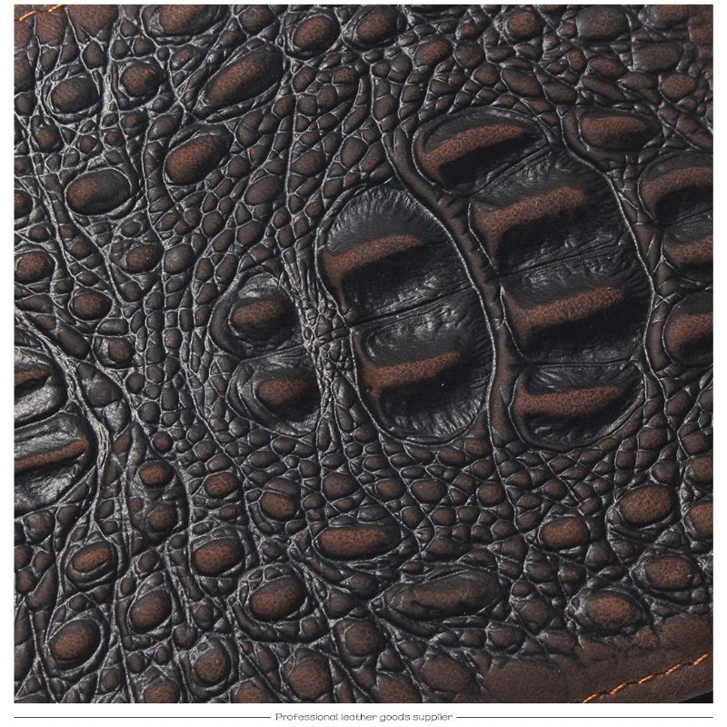 Herrenbrieftaschen Luxuriöse Crocskin-kartenhalter-geldbörse - Kaffee