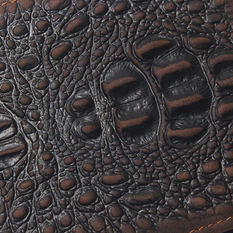 Herrenbrieftaschen Luxuriöse Crocskin-kartenhalter-geldbörse - Kaffee