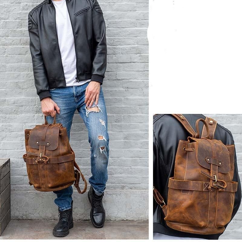 Herrenrucksäcke Vintage-softback-rucksack - Kaffee