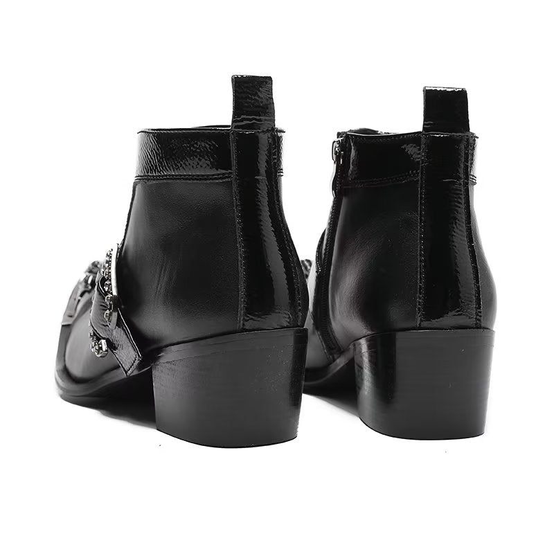 Herrenstiefel Anspruchsvolle Stiefeletten - Schwarz