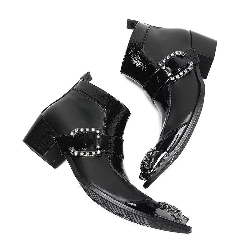 Herrenstiefel Anspruchsvolle Stiefeletten - Schwarz