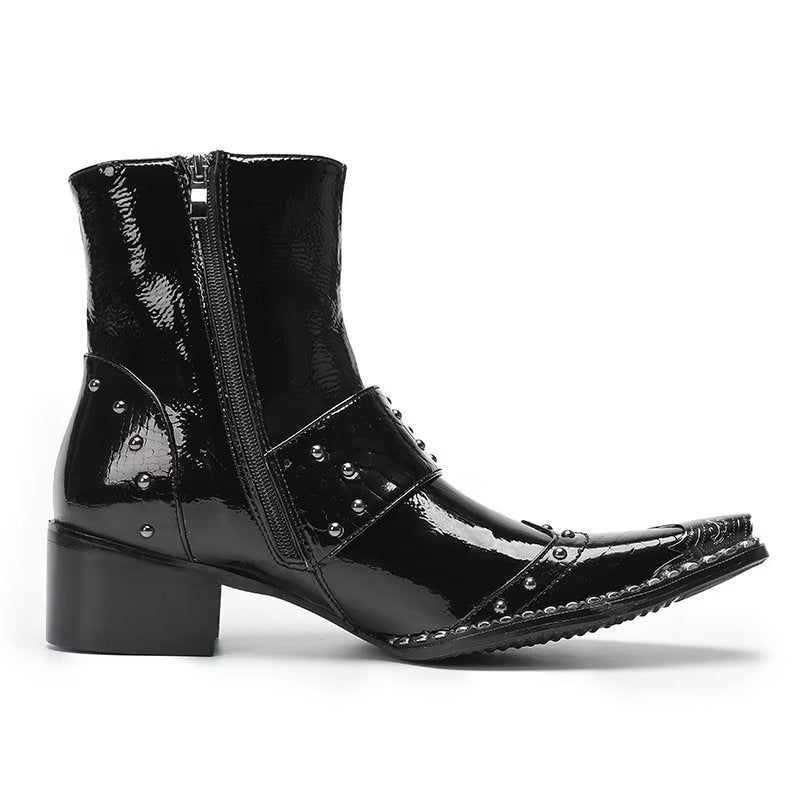 Herrenstiefel Edle Anzugstiefel - Schwarz