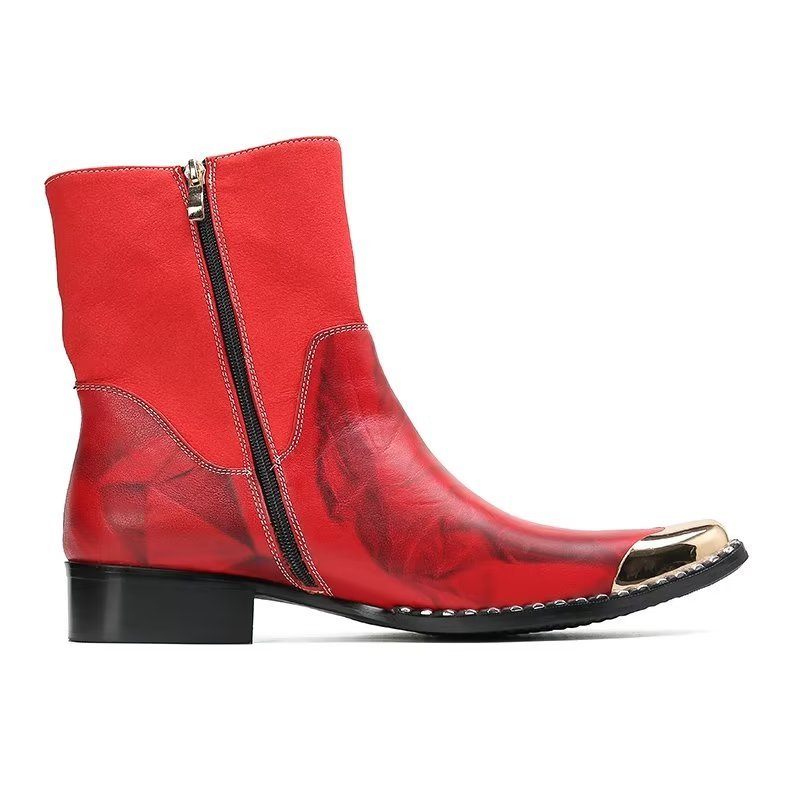 Herrenstiefel Edle Anzugstiefel - Rot