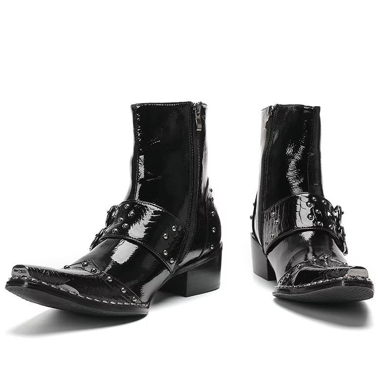 Herrenstiefel Edle Anzugstiefel - Schwarz