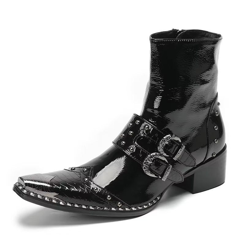 Herrenstiefel Edle Anzugstiefel - Schwarz