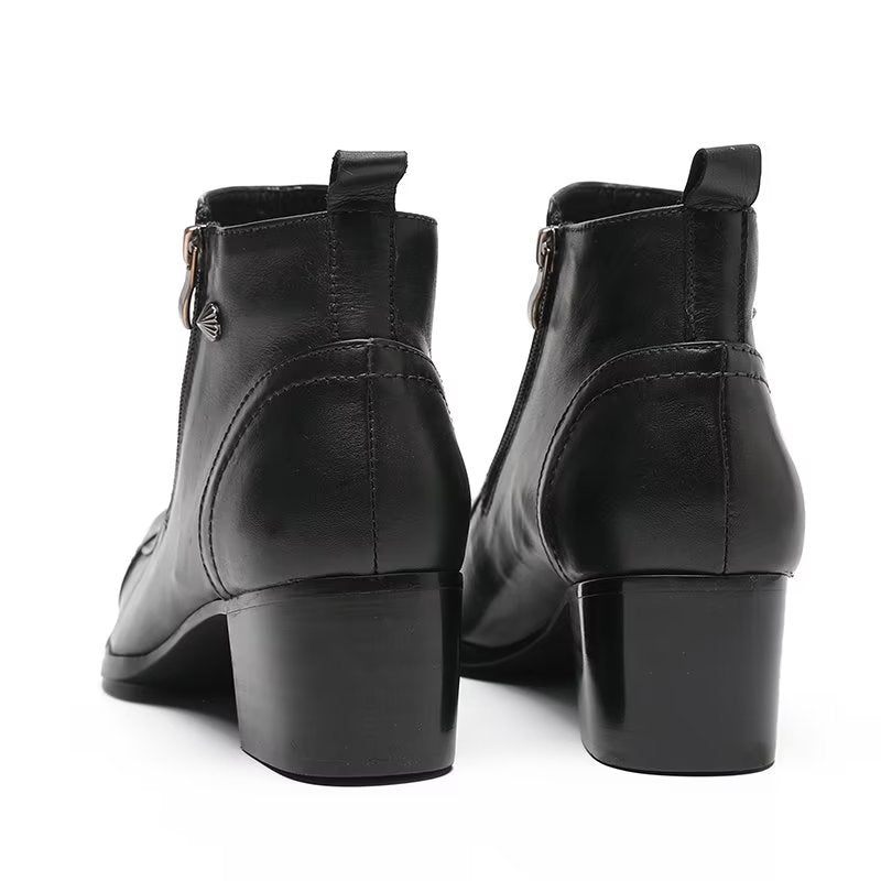 Herrenstiefel Edle Statement-stiefel - Schwarz