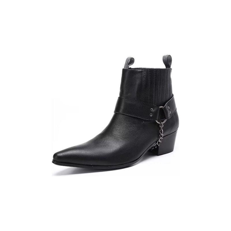 Herrenstiefel Elegante Knöchelhohe Anzugstiefel