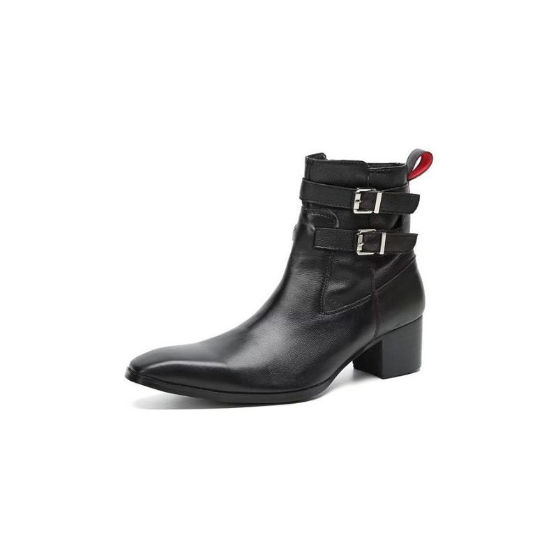 Herrenstiefel Elegante Lederstiefeletten