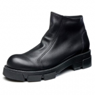 Herrenstiefel Elegante Zweifarbige Stiefeletten Zum Hineinschlüpfen Aus Rindsleder